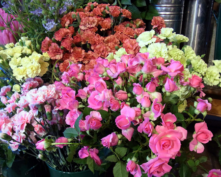 励ましも込めて成人式の花